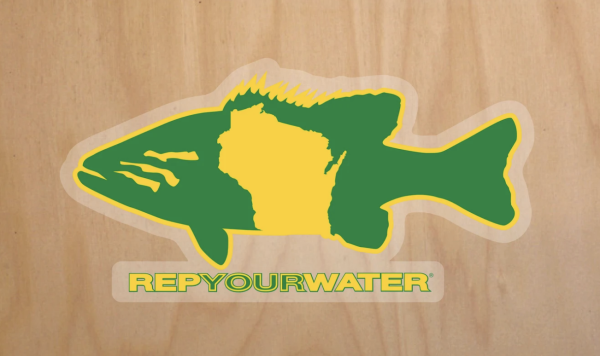 Rep Your Water Wisconsin Smallie Sticker